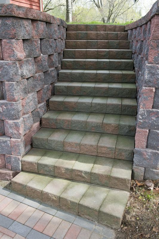 Curved Brick Staircase