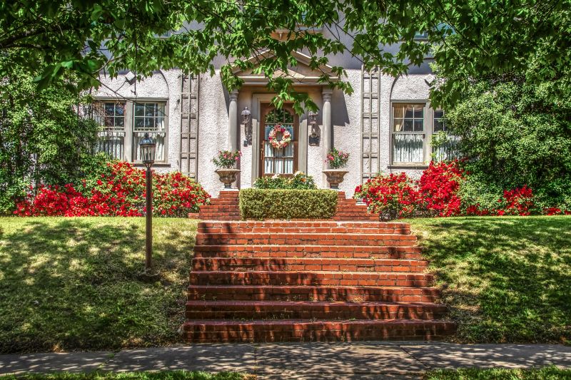 Brick Steps Leading to Entrance