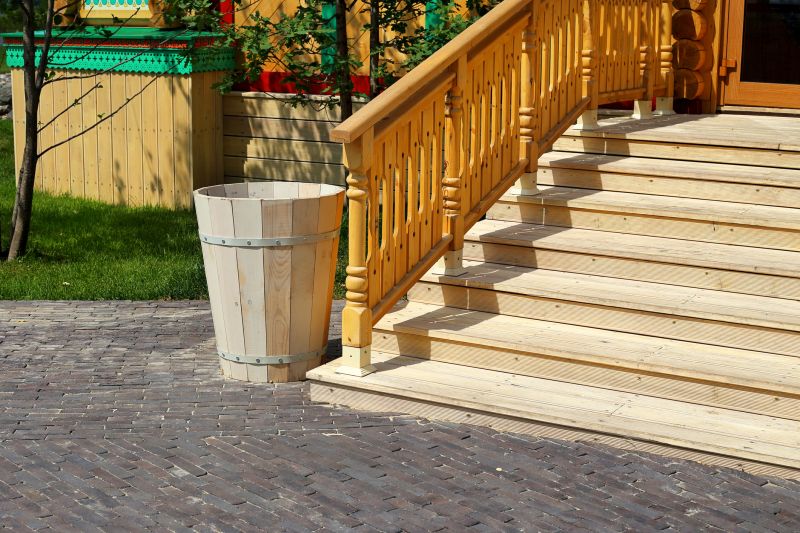 Inside Brick Steps - Handrails