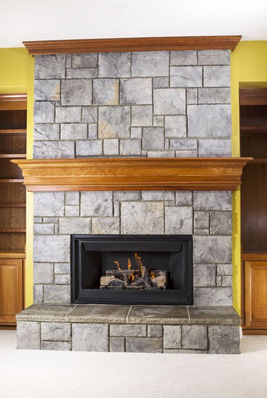 Elegant Masonry Fireplace